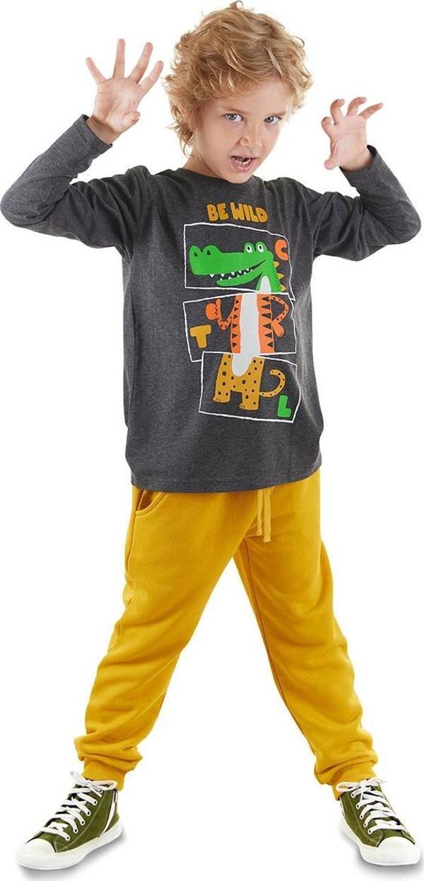 Be Wild Erkek Çocuk T-shirt Eşofman Altı Takım - Image 1