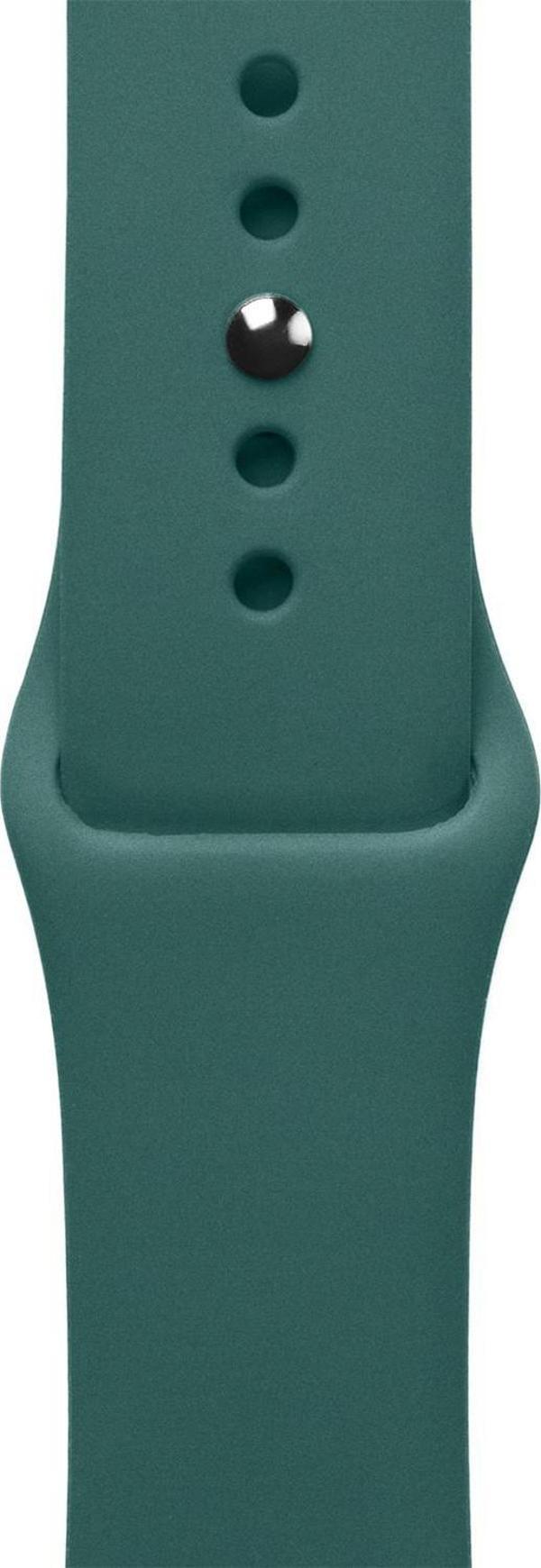 ScHitec 42-49mm Yeni Nesil Apple Uyumlu Akıllı Saat Kordonu Silikon Yeşil - Image 1