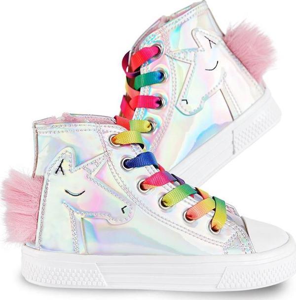 Unicorn Hologramlı Kız Sneakers - Image 1