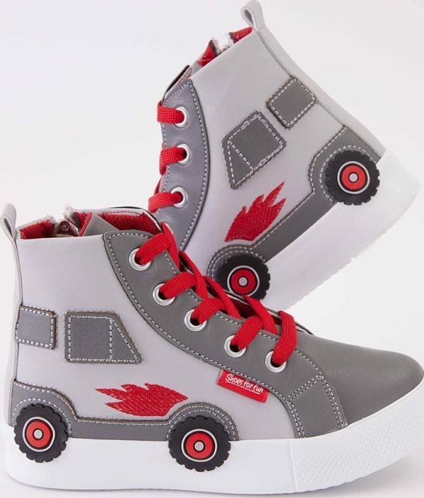 Araba Erkek Çocuk Gri Sneakers Spor Ayakkabı - Image 1