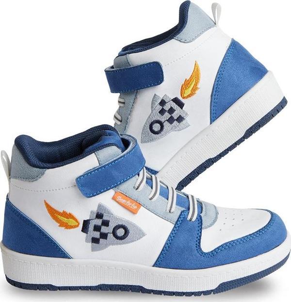 Roket Erkek Çocuk Beyaz Sneakers Spor Ayakkabı - Image 1