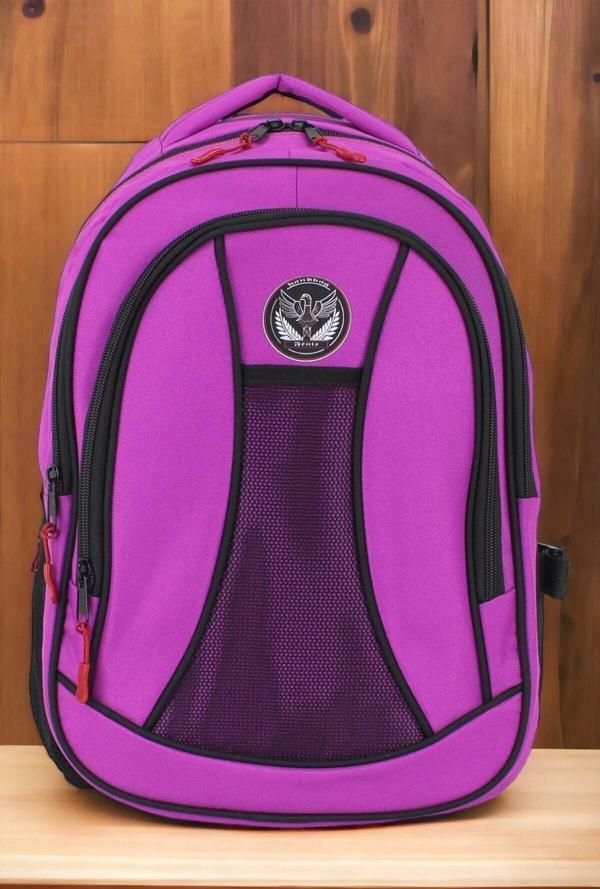Cepli Su Geçirmez Pembe Okul Çantası - Image 1