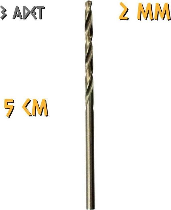 Kupa Tyson Metal Ahşap Delici HSS Matkap Ucu 2.0 mm. - 3 Adet - Image 1