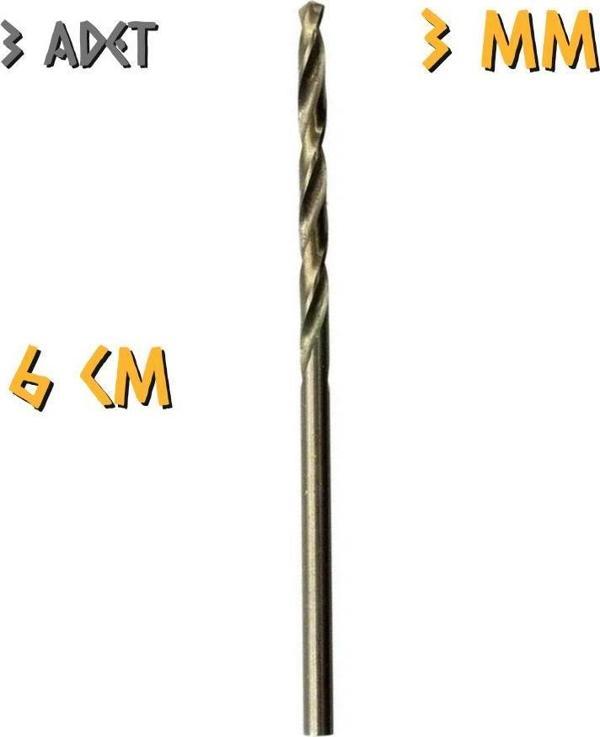 Kupa Tyson Metal Ahşap Delici HSS Matkap Ucu 3.0 mm. - 3 Adet - Image 1