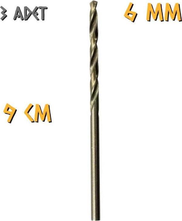 Kupa Tyson Metal Ahşap Delici HSS Matkap Ucu 6.0 mm. - 3 Adet - Image 1