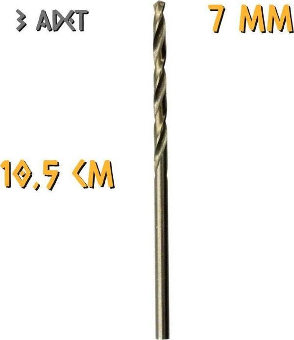 Kupa Tyson Metal Ahşap Delici HSS Matkap Ucu 7.0 mm. - 3 Adet - Image 1