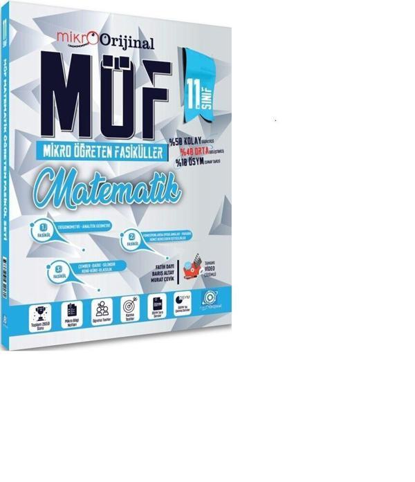 Orijinal Mikro 11. Sınıf Matematik MÖF Mikro Öğreten Fasiküller - Orijinal Yayınları - Image 1