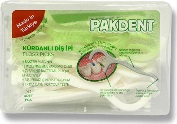 Pakdent Kürdanlı Diş İpi 50 li - Image 1