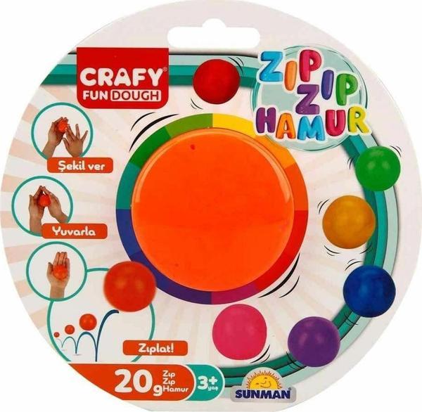 3018 SUN-SABC-CRF-Oyun Hamuru Zıp Zıp Tekli 20 gr 8 Renkli - Sunman - Image 1