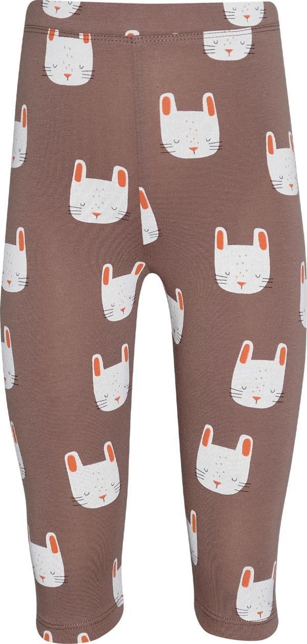 Sleepy Bunny Kız Çocuk Desenli Diz Altı Tayt Kapri - Image 1