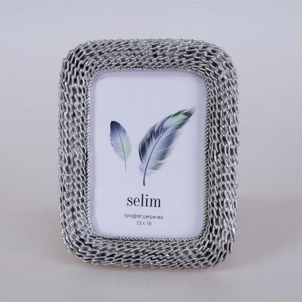 Selim Dekor Chain 13x18 Çerçeve Gümüş - Image 1