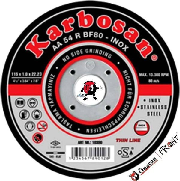 KARBOSAN İNOX KESİCİ 115X1 (THİNLİNE) 1 ADET - Image 1
