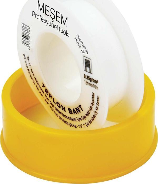 MEŞEM TEFLON BANT 8 MT x 12 MM  1 PAKETTE 10 ADET - Image 1