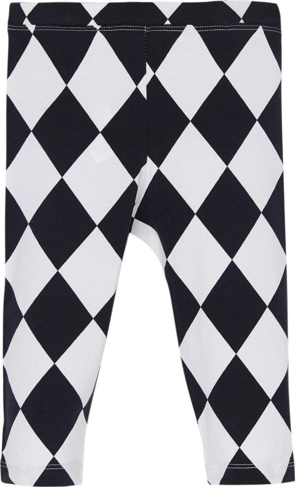 Monochrome Diamond Kız Çocuk Desenli Diz Altı Tayt Kapri - Image 1