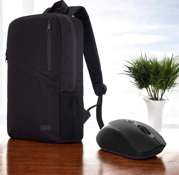 Classone Mila W300 15,6 Su Geçirmez Kumaş Laptop Sırt Çanta + Kablosuz Mouse - Image 1