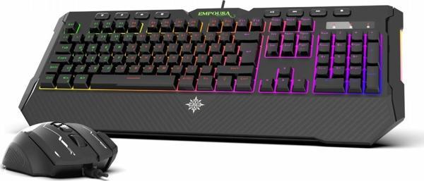 Inca IKG-315G Empousa Special Dizayn Kablolu Gaming Oyuncu Klavye Mouse Seti - Image 1