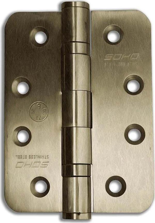 SOHO Yaprak Menteşe Paslanmaz Çelik 304 Kalite 101.6X76X3Mm - Image 1