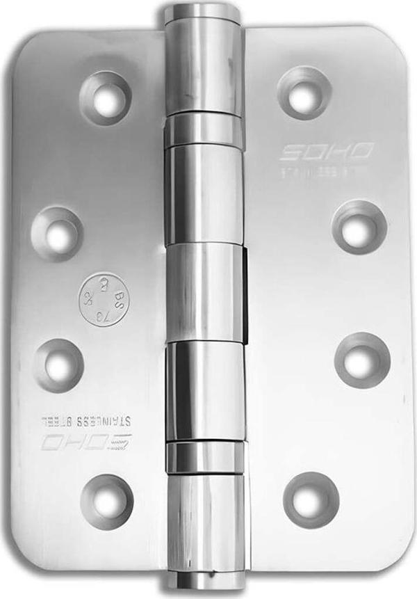 SOHO Yaprak Menteşe Paslanmaz Çelik 304 Kalite 101.6X76X3Mm - Image 1
