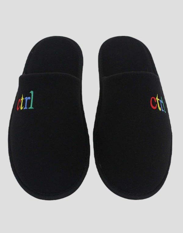 Chirpy Ctrl - Yazılı Yazlık Penye Erkek Ev Terliği - Image 1