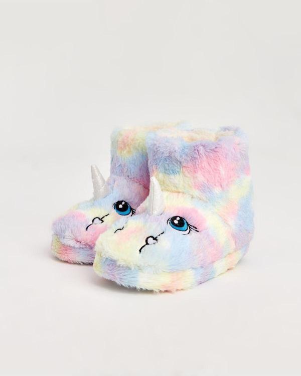 Chirpy Horn - Unicorn Renkli Çocuk Panduf - Image 1
