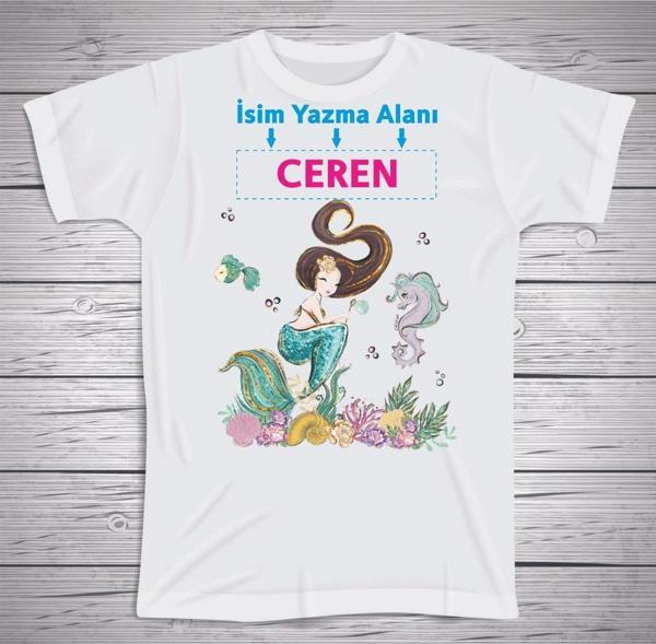 yüksel34 Çocuklara Özel Isim Baskılı Tshirt , Micro Polyester Terletmez Kumaş - Image 1