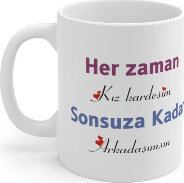 Yüksel Kız Arkadaşa Hediye , Resim Baskılı Seramik Bardak - Image 1
