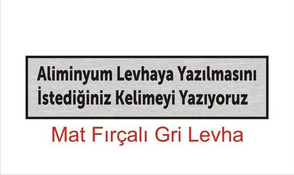 yüksel34 Kişileştirilebilir Ofis Kapısı Aliminyum Isimlik Levhası ,Yönlendirme Levhası,Fırçalı Gri Levha - Image 1