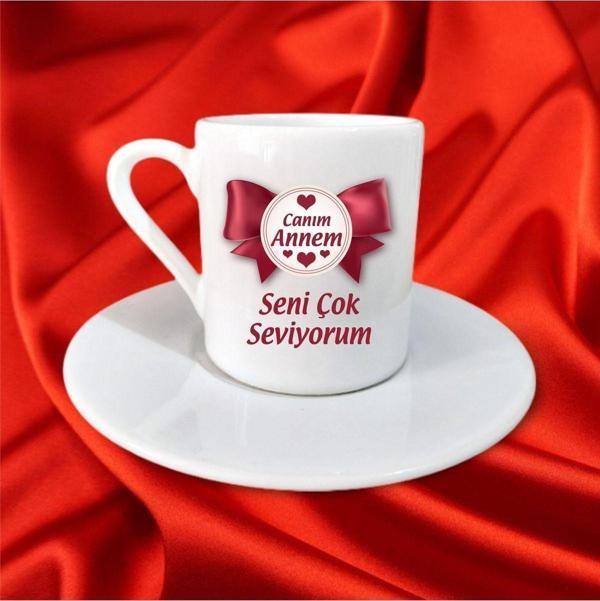 yüksel34 Kişiye Özel Isim Baskılı Türk Kahvesi Fincanı ,Anneler Günü Hediyesi - Image 1