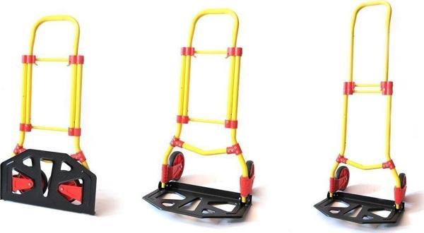Balatlı Katlanabilir Portatif Paket Ve Koli Taşıma Arabası 90 Kg - Image 1