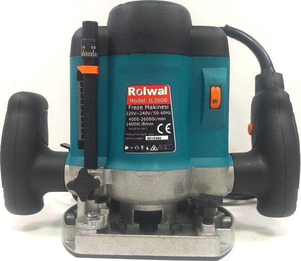 Rolwal Profesyonel 1400W Devir Ayarlı Çift Kollu Freze Makinesi - Image 1