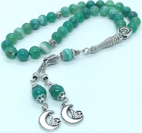 Akik Doğal Taşlı Tespih, Özel Püsküllü, 8 Mm... - Image 1