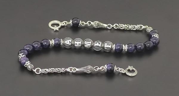 Tesbihsakarya Zaza - Isimli - Kişiye Özel - Yildiztaşi Doğaltaş Tesbih - Image 1