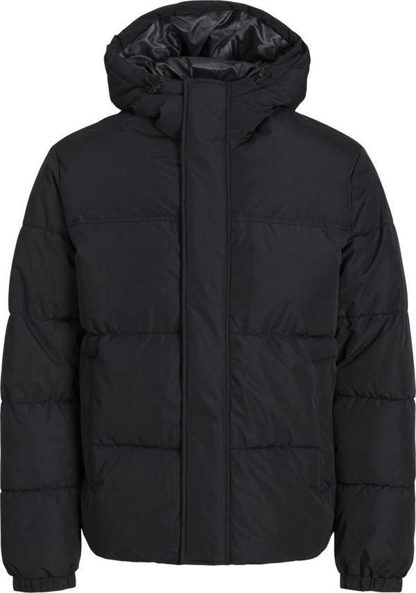 Jack&Jones 12256974 Jjebradley Puffer Hood Sn Siyah - Image 1