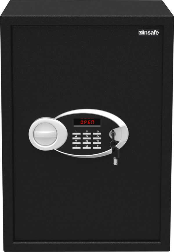 İnsafe ISEUC50 Ofis Tipi Lcd Ekranlı Çelik Kasa - Para Kasası - Değerli Eşya ve Mücevher Kasası - Image 1