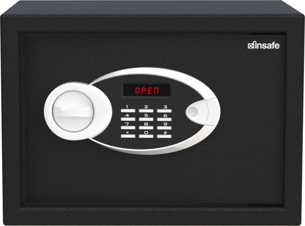 İnsafe ISEUC25 Orta Boy Lcd Ekranlı Çelik Kasa - Para Kasası - Değerli Eşya ve Mücevher Kasası - Image 1