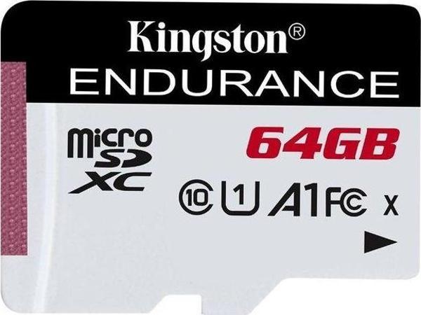 Kingston High Endurance SDCE/64GB Class 10 UHS-I A1 64 GB Micro SD Kart - Image 1