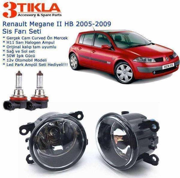Renault Megane II HB 2005-2009 Sis Farı Set Oem: 8200074008 - Image 1