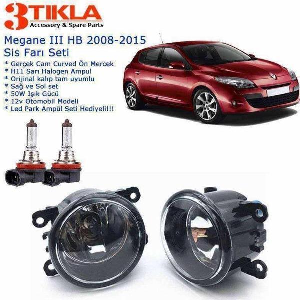 Renault Megane III HB 2006-2015 Sis Farı Set Oem: 8200074008 - Image 1