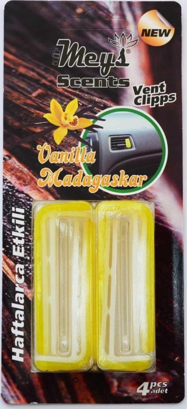 Araç Içi Klima Kokusu Klipsli 4'lü Vanilya Aromalı Fa1-494 - Image 1