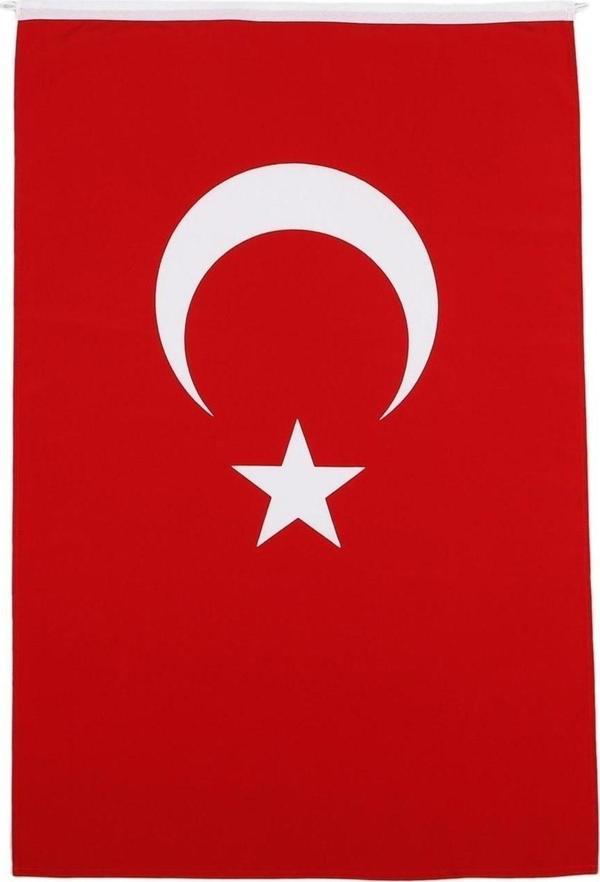 Türk Bayrağı 50x75 cm Alpaka Kumaş - Image 1