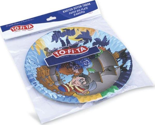 Tofita Karton Tabak 6'lı Büyük 24 Cm - Image 1