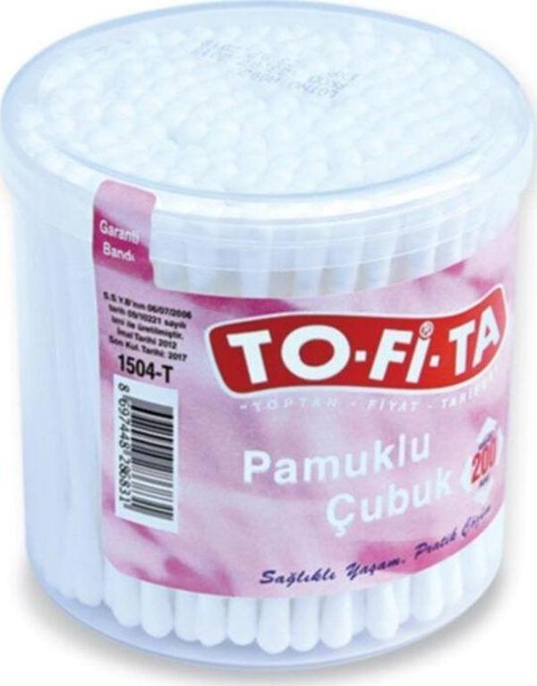 Tofita Pamuklu Çubuk 200'lü Yuvarlak - Image 1