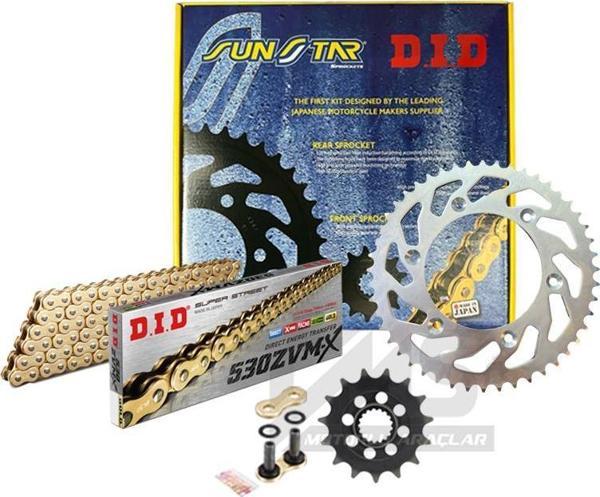 Did Zvm-x-Sunstar 1995-1999 Suzuki GSF 600 Bandit S Uyumlu Zincir Dişli Set Gold (Sarı) Renk - Image 1