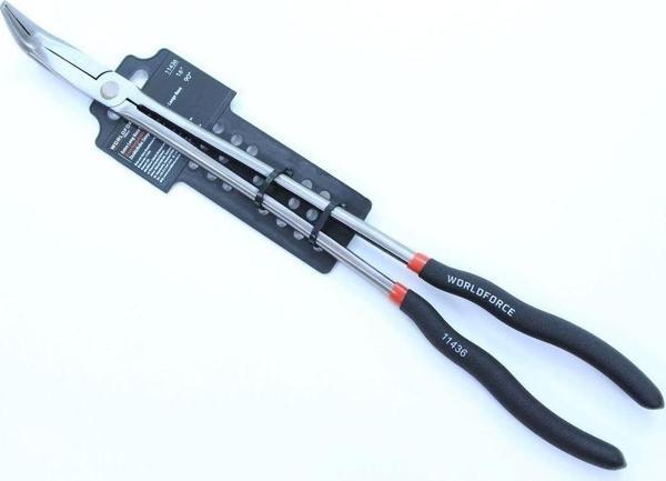 Worldforce 11436 Uzun Kargaburnu Pense Kavisli Uç S2 Çelik Profesyonel Alet 16" 390 Mm  - Image 1