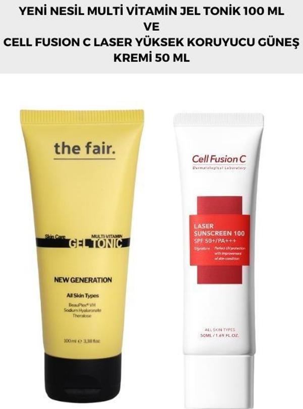 the fair. Multi Vitamin Jel Tonik 100 ml ve Cell Fusion C Laser Güneş Kremi 50 ml - Image 1