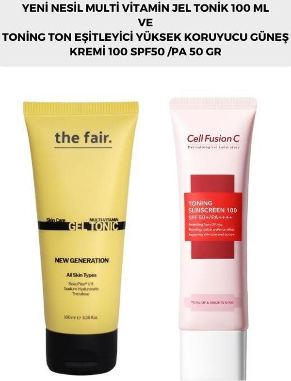 the fair. Multi Vitamin Jel Tonik 100 ml ve Cell Fusion C Toning Güneş Kremi 50 ml - Image 1