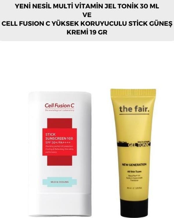 the fair. Multi Vitamin Jel Tonik 30 ml ve Cell Fusion C Stick Güneş Kremi 19 G - Image 1