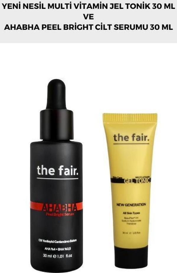the fair. Multi Vitamin Jel Tonik 30 ml ve AHABHA Peel Bright Cilt Serumu 30 ml - Image 1
