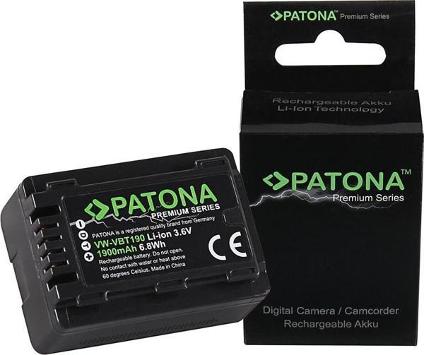 Patona 1258 Premium Panasonic VW-VBT190 HC-V757 V777 VX878 WX979 - Image 1