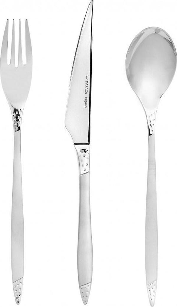 Karaca X6 3 Mm. 91 Parça Çatal Kaşık Bıçak Seti - Image 1